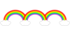 【透過png】虹のかわいいイラスト3