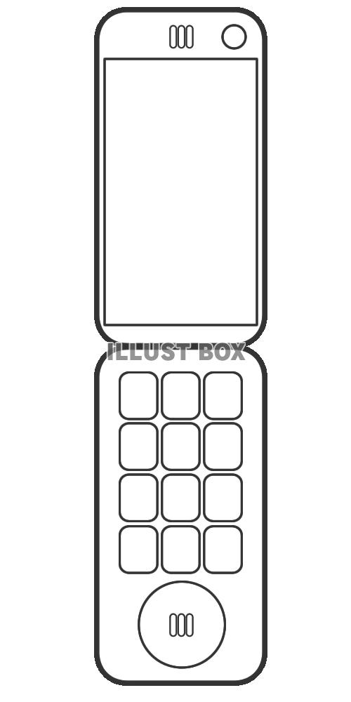【透過png】シンプルな携帯電話のイラスト7