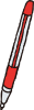 赤ボールペン2