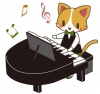演奏をする猫さん（ピアノ）