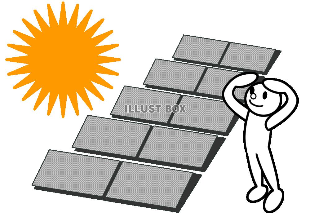 【透過png】太陽光発電イラスト2