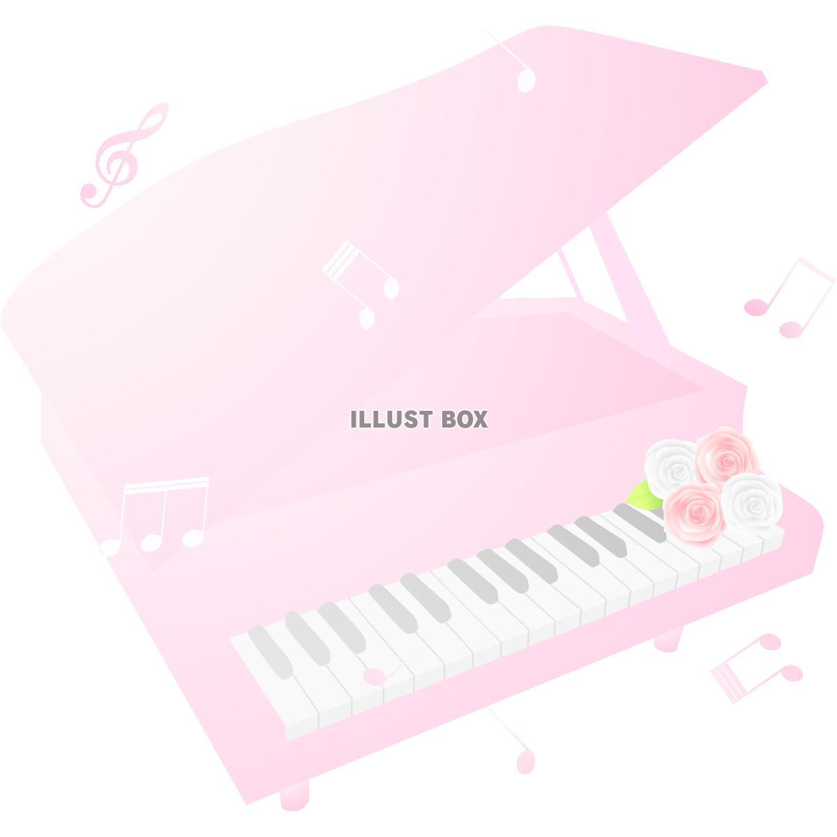 ピンクのピアノ7(png・CSeps）