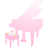 ピンクのピアノ10(png・CSeps）