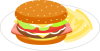 ハンバーガー(png・CSeps）