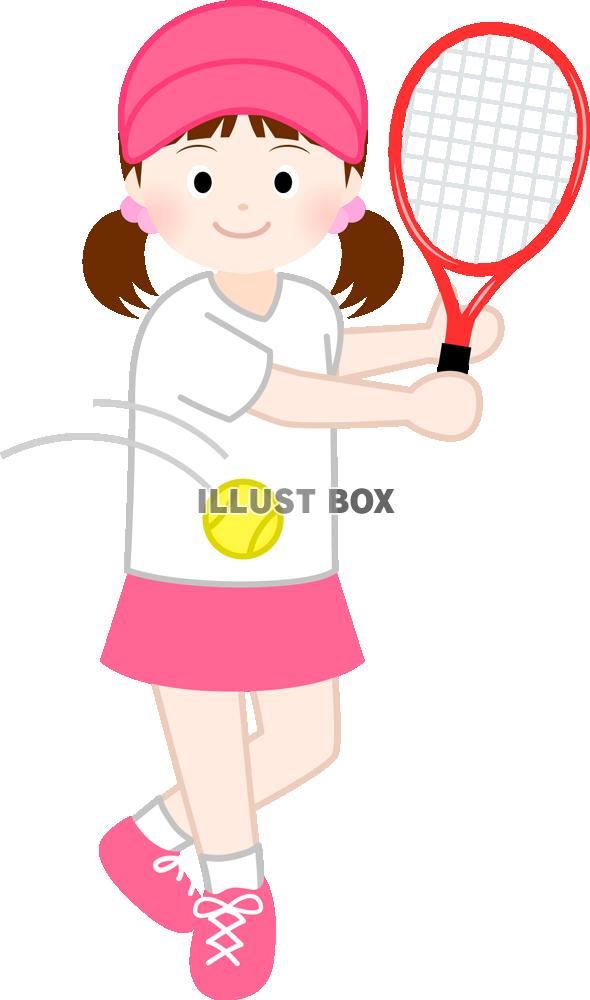 テニスする子供(png・CSeps）