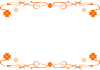 クローバーフレーム3(オレンジ)
