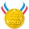 金メダル3・背景透過処理png画像