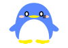 丸っこいペンギン　8-1　【透過PNG】