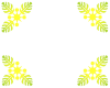 ハワイアンキルトアロハ葉緑5背景透過処理画像