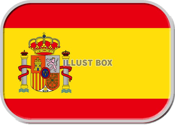 スペイン国旗バッチ風デザイン2・背景透過処理画像