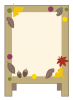 秋の彩り看板フレーム