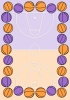 バスケットボール表彰状縦型イラスト8