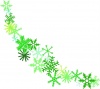 雪の結晶ライン。グリーン系【JPG】