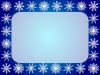 雪の結晶（ブルー2）フレーム