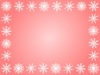雪の結晶（ピンク）フレーム
