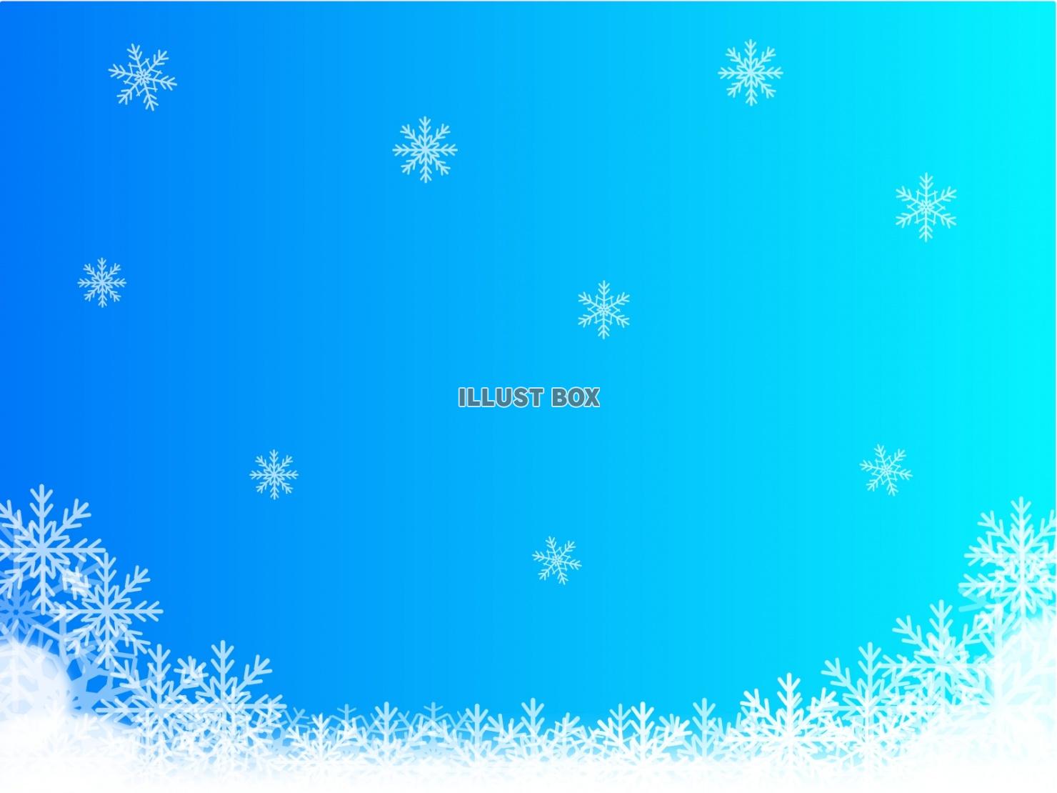 クリスマス　冬　背景（ロゴなしブルー）