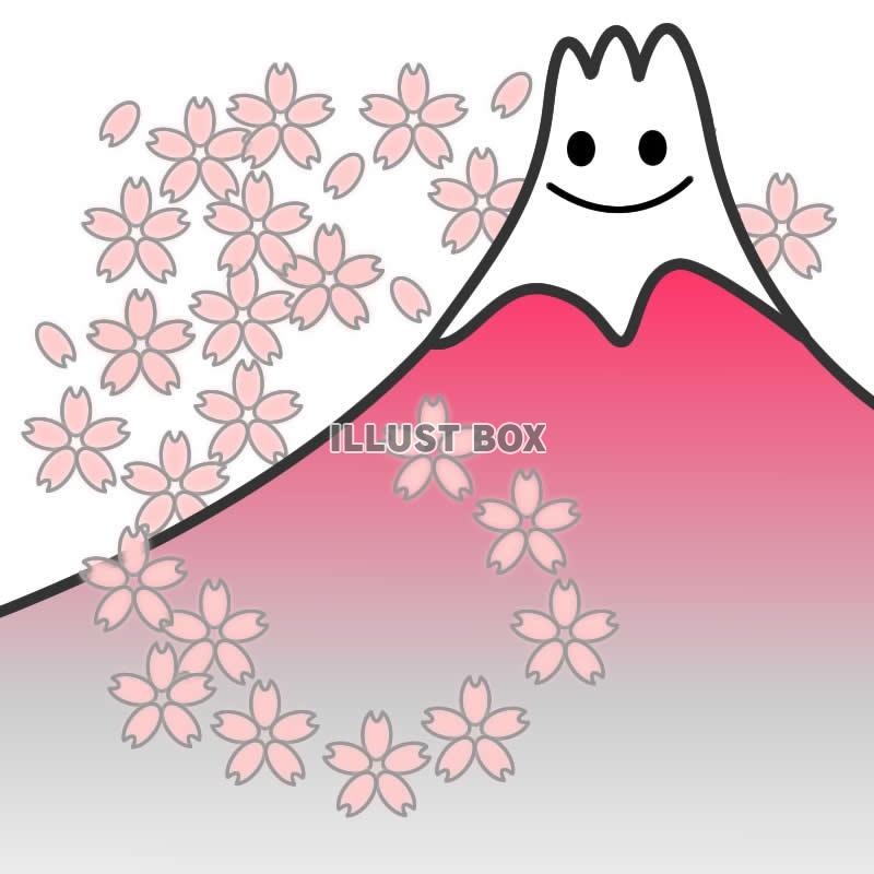 桜と富士山のイラスト1・jpeg画像