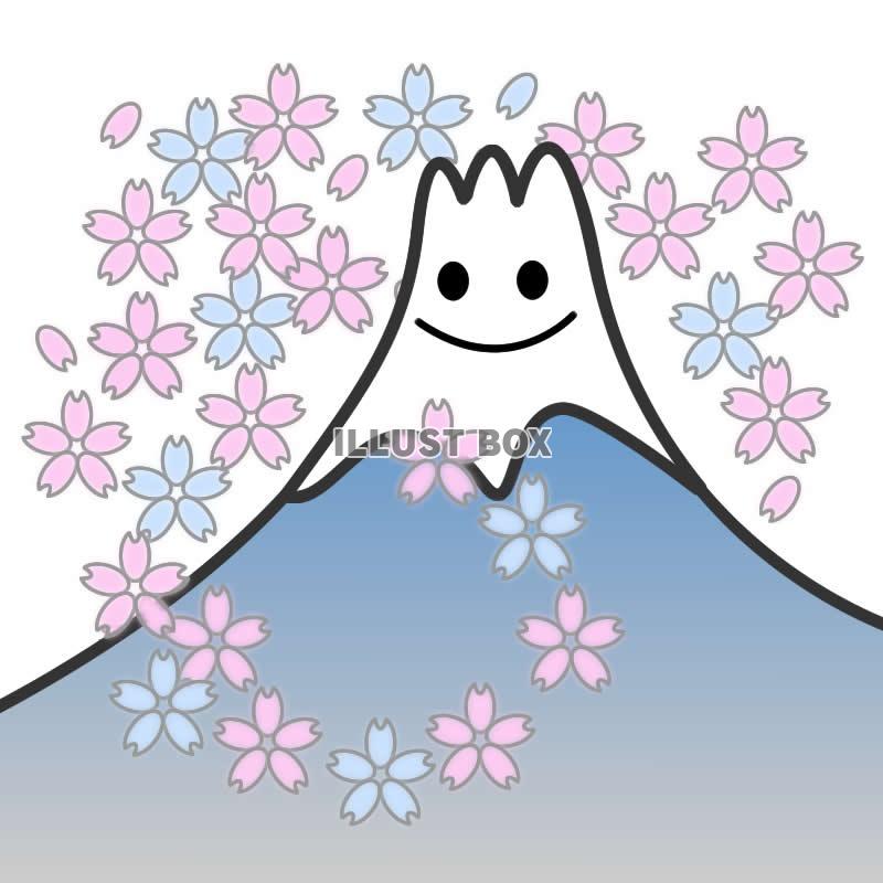 桜と富士山のイラスト2・jpeg画像