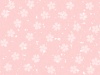 白い桜柄　ピンク背景