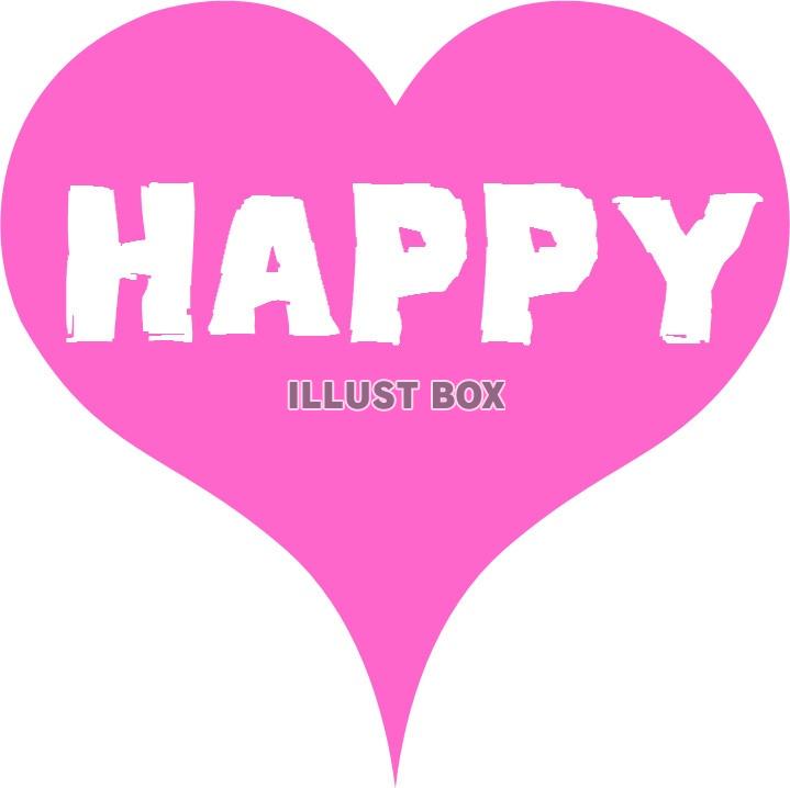 HAPPY　ピンク　ハート