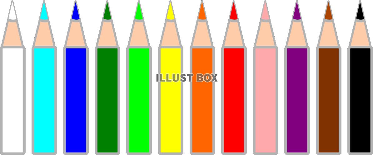 色鉛筆12色セット（シンプル）