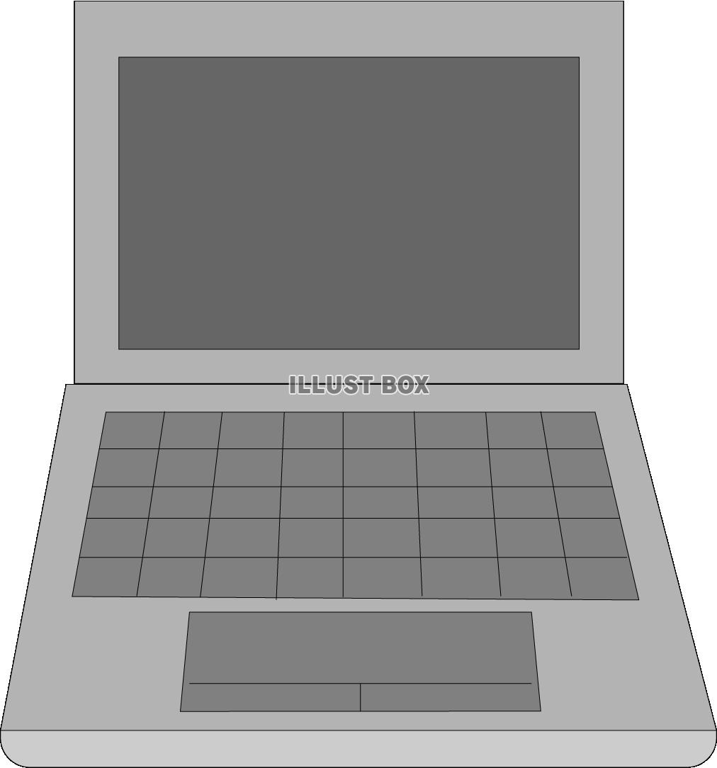 シンプルなノートパソコン