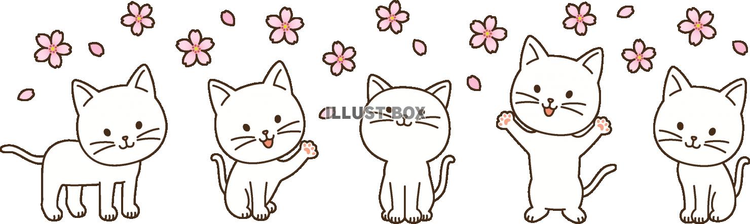 桜と猫たち１