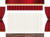 【透過PNG透過png】緞帳カーテンえんじ色ドレープカーテン舞台 開催 フレーム