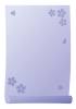 和風桜フレーム縦(紫)
