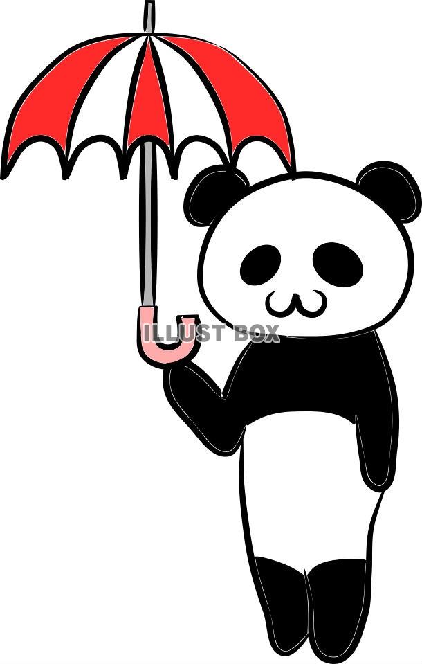 パンダさんと傘【JPG】