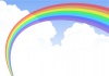 雲海と虹の橋１（虹半透明版）