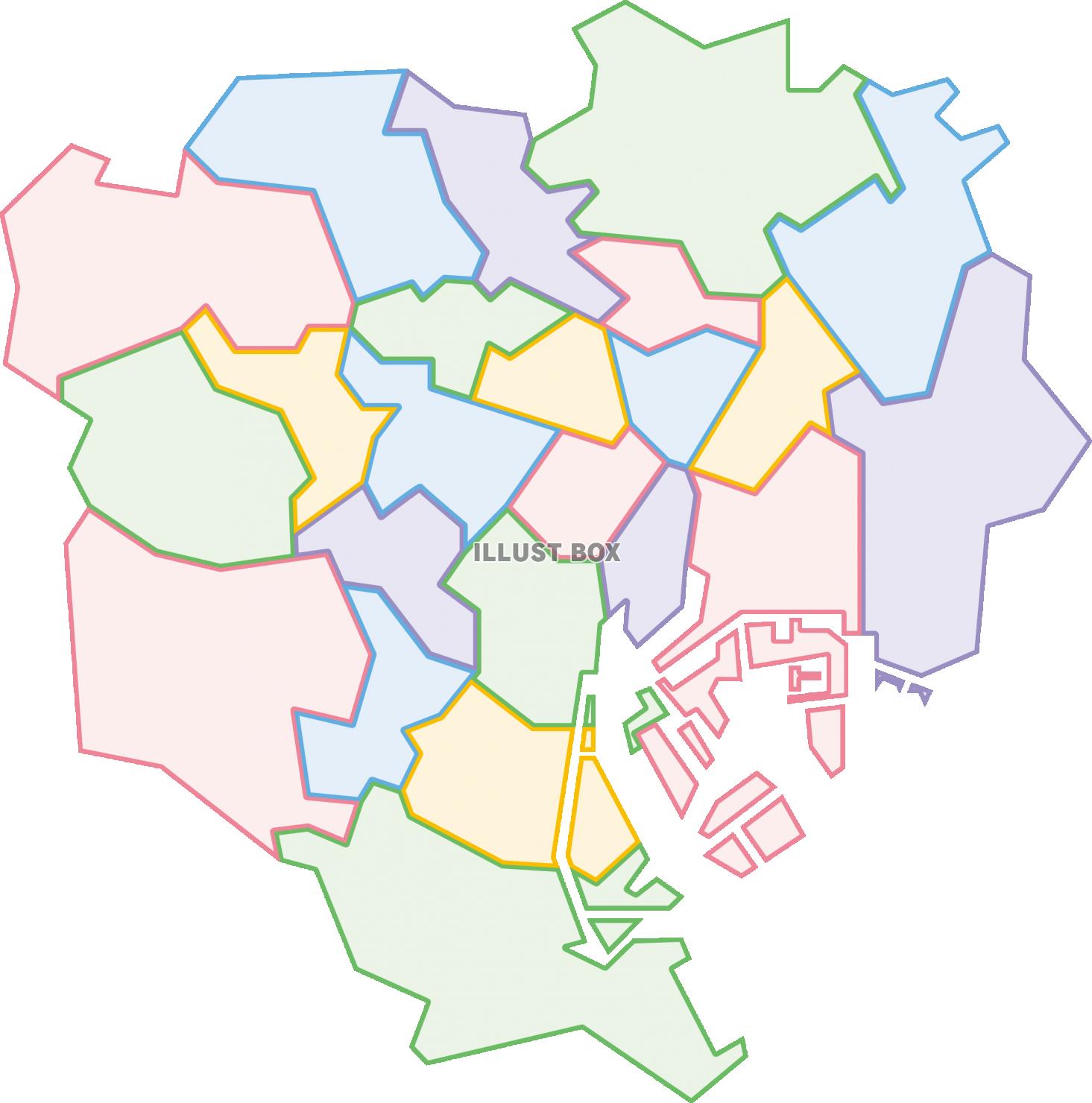 東京23区　地図