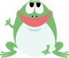 動物　キャラクター　カエル