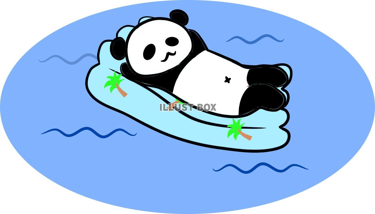 パンダさんの遊泳【JPG】