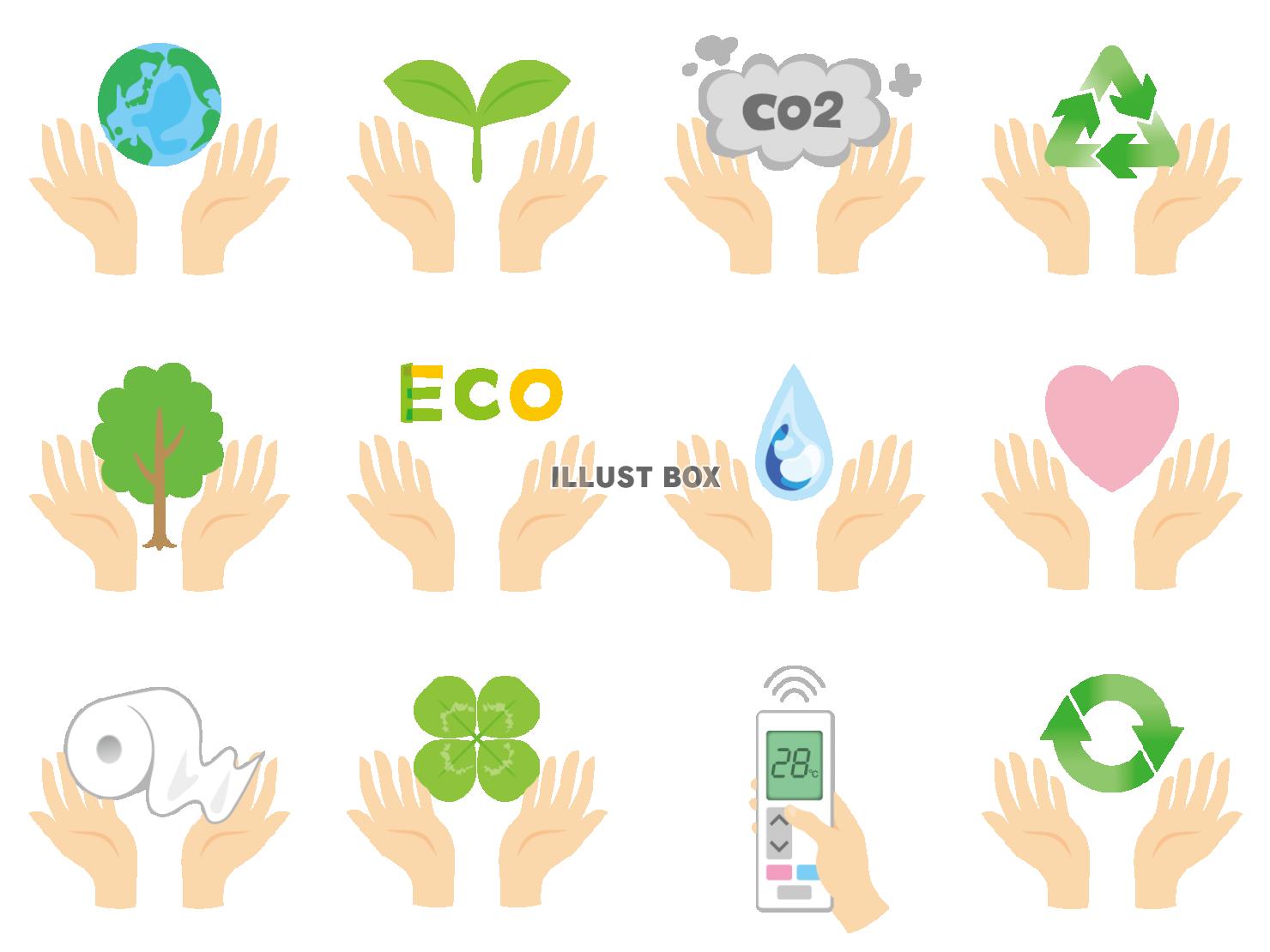 ecoエコマークエコロジー地球温暖化節水節電co2二酸化炭素...