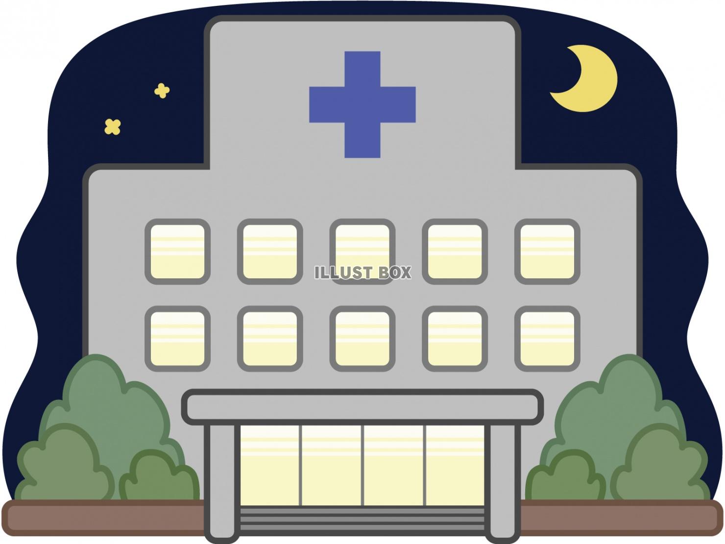 病院-夜