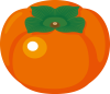 秋の味覚　フルーツ　柿