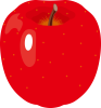 秋の味覚　フルーツ　リンゴ