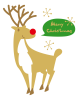 トナカイメリークリスマスXmas馴鹿MerryChristmas動物吹き出し