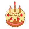 誕生日ケーキ　透過png