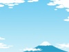 空と富士山のフレーム