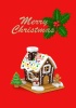 メリークリスマス お菓子の家 3Dイラスト