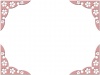 桜模様の和風コーナーフレーム飾り枠素材