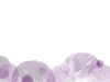 ふわふわ胞子のフレーム（モノクロ・紫）