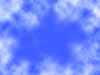 空と雲の壁紙、青色の背景素材イラスト