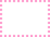 ピンク色の四角形が並んだシンプルなフレーム
