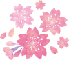  桜,花,水彩,手書き,イラスト,春,手描き,和,アイコン,和風,和柄,3月,4