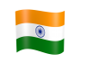 インドの国旗３　はためく国旗B