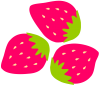 いちご１（フルーツ、果物、苺、春）