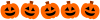 かぼちゃのおばけ（ジャックランタン）のライン２　ハロウィン